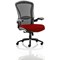 Houston Heavy Duty Mesh Back Task Operator Chair, Height Adjustable Arms, Ginseng Chilli