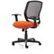 Mave Task Mesh Back Operator Chair, Fixed Height Arms, Tabasco Orange