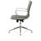 Ritz Leather Executive Medium Back Chair, With Chrome Glides, Black