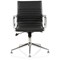 Ritz Leather Executive Medium Back Chair, With Chrome Glides, Black