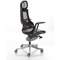 Zure Executive Mesh Back Chair, Headrest, Height Adjustable Arms, Charcoal