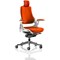 Zure Executive Chair, With Headrest, Tabasco Orange