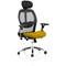 Sanderson II Mesh Back Operator Chair, Headrest, Height Adjustable Arms, Senna Yellow