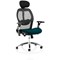 Sanderson II Mesh Back Operator Chair, Headrest, Height Adjustable Arms, Maringa Teal