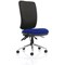 Chiro High Back Operator Chair, Black Back, Stevia Blue