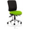 Chiro Medium Back Operator Chair, Black Back, Myrrh Green