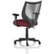 Camden Mesh Back Operator Chair, Fixed Height Arms, Ginseng Chilli