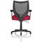 Camden Mesh Back Operator Chair, Fixed Height Arms, Bergamot Cherry