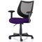 Camden Operator Chair, Black Mesh Back, Tansy Purple