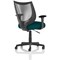 Camden Mesh Back Operator Chair, Fixed Height Arms, Maringa Teal
