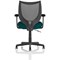 Camden Mesh Back Operator Chair, Fixed Height Arms, Maringa Teal