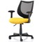 Camden Operator Chair, Black Mesh Back, Senna Yellow