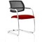 Swift Mesh Cantilever Visitor Chair - Ginseng Chilli