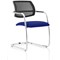 Swift Mesh Cantilever Visitor Chair - Stevia Blue