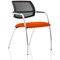 Swift Mesh Straight Leg Visitor Chair -Tabasco Orange