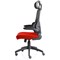 Iris Task Operator Chair, Black Mesh Back, Bergamot Cherry Fabric Seat, With Headrest