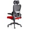 Iris Task Mesh Back Operator Chair, Headrest, Folding Arms, Bergamot Cherry