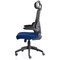 Iris Task Mesh Back Operator Chair, Headrest, Folding Arms, Stevia Blue