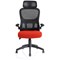 Iris Task Mesh Back Operator Chair, Headrest, Folding Arms, Tabasco Orange