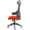 Iris Task Mesh Back Operator Chair, Headrest, Folding Arms, Tabasco Orange