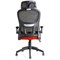 Iris Task Mesh Back Operator Chair, Headrest, Folding Arms, Tabasco Orange