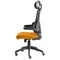 Iris Task Mesh Back Operator Chair, Headrest, Folding Arms, Senna Yellow