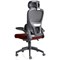 Iris Task Operator Chair, Black Mesh Back, Ginseng Chilli Fabric Seat, With Headrest