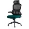 Iris Task Mesh Back Operator Chair, Headrest, Folding Arms, Maringa Teal