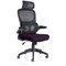 Iris Task Mesh Back Operator Chair, Headrest, Folding Arms, Tansy Purple