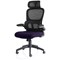 Iris Task Mesh Back Operator Chair, Headrest, Folding Arms, Tansy Purple
