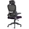 Iris Task Mesh Back Operator Chair, Headrest, Folding Arms, Tansy Purple