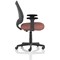 Camden Mesh Back Chair, Fixed Height Arms, Rivet Forge