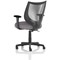 Camden Mesh Back Chair, Fixed Height Arms, Rivet Fuse