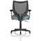 Camden Mesh Back Chair, Fixed Height Arms, Rivet Quench