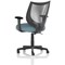 Camden Mesh Back Chair, Fixed Height Arms, Rivet Quench