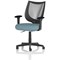 Camden Mesh Back Chair, Fixed Height Arms, Rivet Quench