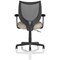 Camden Mesh Back Chair, Fixed Height Arms, Quest Salt
