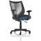 Camden Mesh Back Chair, Fixed Height Arms, Quest Whelk