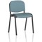 ISO Black Frame Stacking Chair, Rivet Quench, Pack of 4