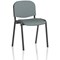 ISO Black Frame Stacking Chair, Rivet Tensile, Pack of 4