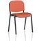 ISO Black Frame Stacking Chair, Quest Crab, Pack of 4