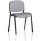 ISO Black Frame Stacking Chair, Quest Shell, Pack of 4