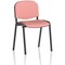 ISO Black Frame Stacking Chair, Quest Shrimp, Pack of 4
