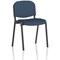 ISO Black Frame Stacking Chair, Quest Whelk, Pack of 4