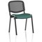 ISO Black Frame Mesh Back Stacking Chair, Quest Kelp, Pack of 4