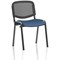 ISO Black Frame Mesh Back Stacking Chair, Quest Limpet, Pack of 4