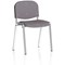 ISO Chrome Frame Stacking Chair, Rivet Fuse, Pack of 4