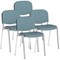 ISO Chrome Frame Stacking Chair, Rivet Quench, Pack of 4