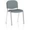 ISO Chrome Frame Stacking Chair, Rivet Tensile, Pack of 4