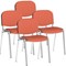 ISO Chrome Frame Stacking Chair, Quest Crab, Pack of 4